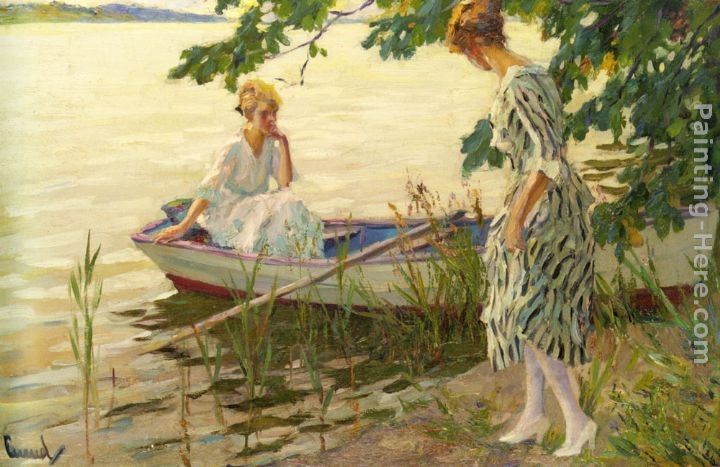 Edward Cucuel An Afternoon on the Lake